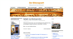Desktop Screenshot of bildungswirt.de